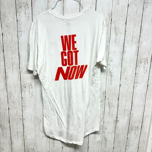 New Balance Shirt Unisex Medium White Short Sleeve Cotton Graphic T Shirt - Picture 3 of 3